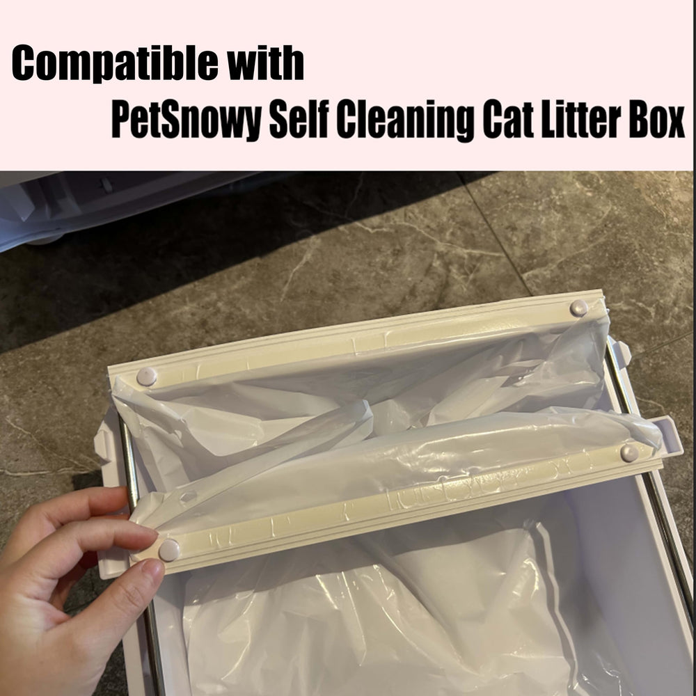 Luxrise cat litter liners fit automatic litter boxes for tidy waste management.