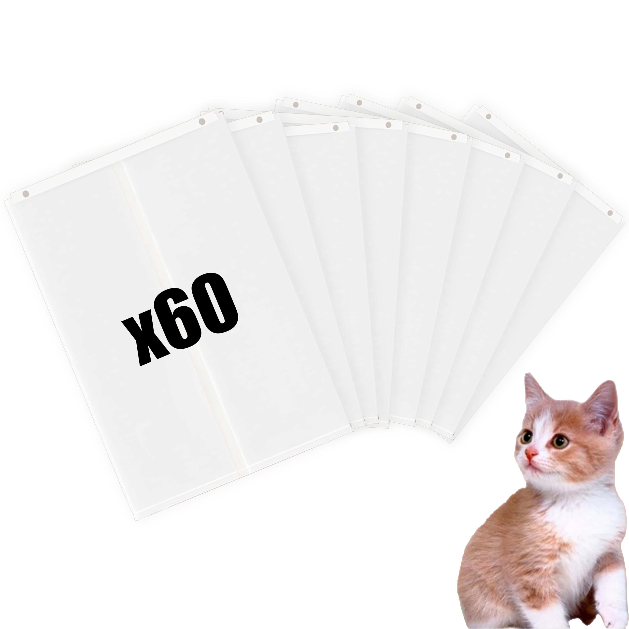 Luxrise cat litter box liners packaging highlights value and easy disposal.