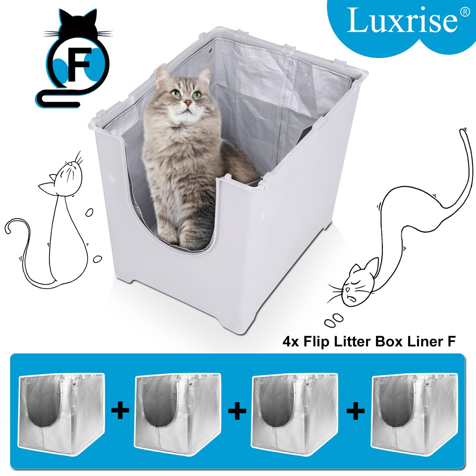 Luxrise Liner F dimensions show precise compatibility with Modkat Flip