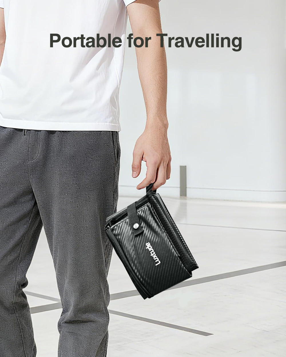 Luxtude closed-lid design demonstrates privacy and odor containment in vehicles