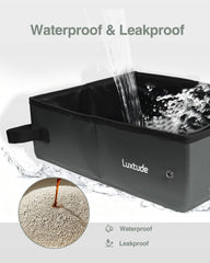 Luxtude portable litter box no-odor construction keeps spaces fresh