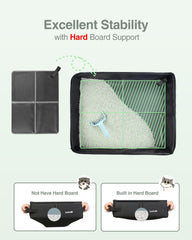 Luxtude portable litter box sturdy build with reinforced sides