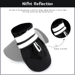 LUZGAT Winter Dog Boots breathable mesh uppers provide all-day ventilation during walks