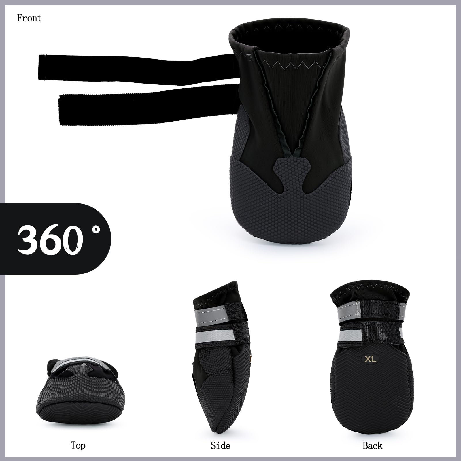 LUZGAT four-pack booties ready for full paw protection indoors and outdoors