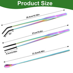 LveSunny feeding tongs curved tip helps gentle handling with curved reach.