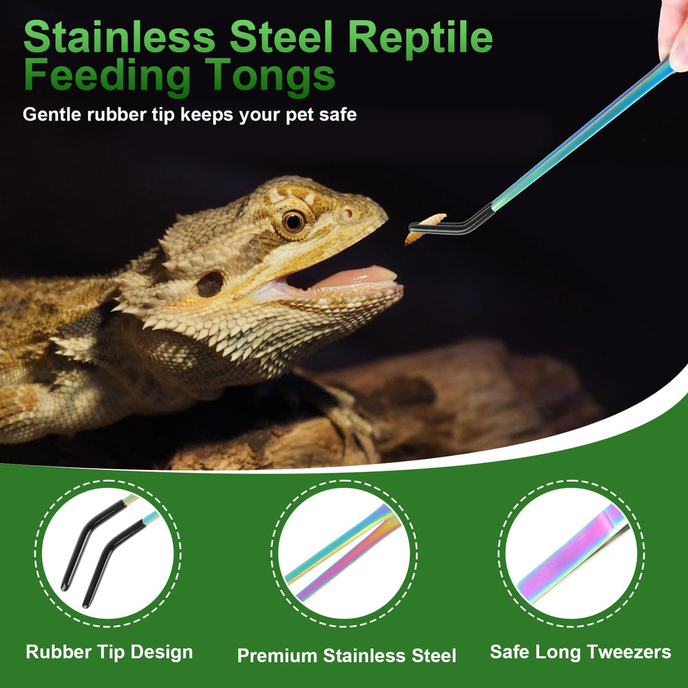 LveSunny 10.6-inch long tweezers extend reach for safe tank handling.