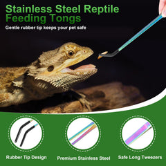 LveSunny 10.6-inch long tweezers extend reach for safe tank handling.