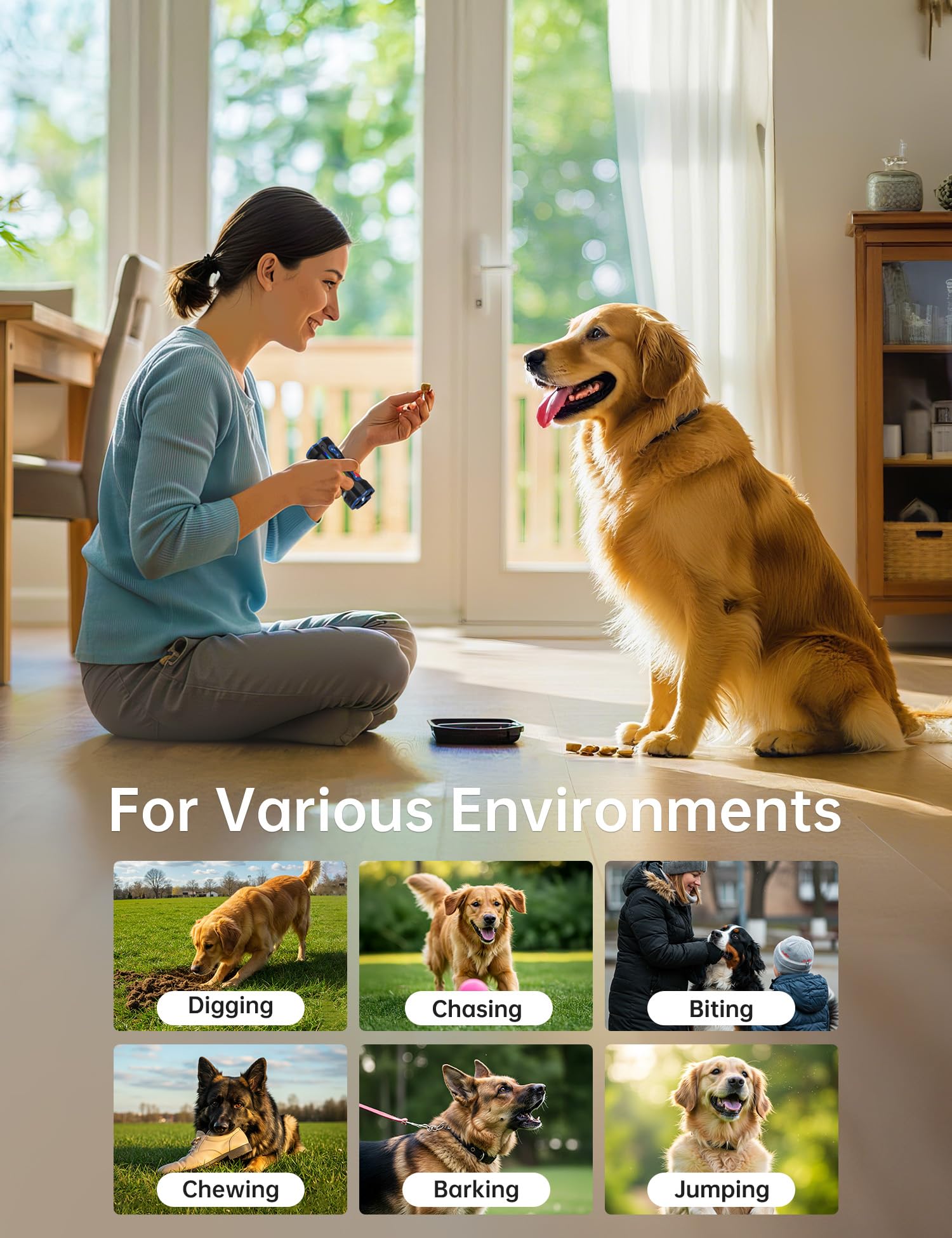 LVPRN 3X Pro 50ft range illustration demonstrates outdoor effectiveness and reach