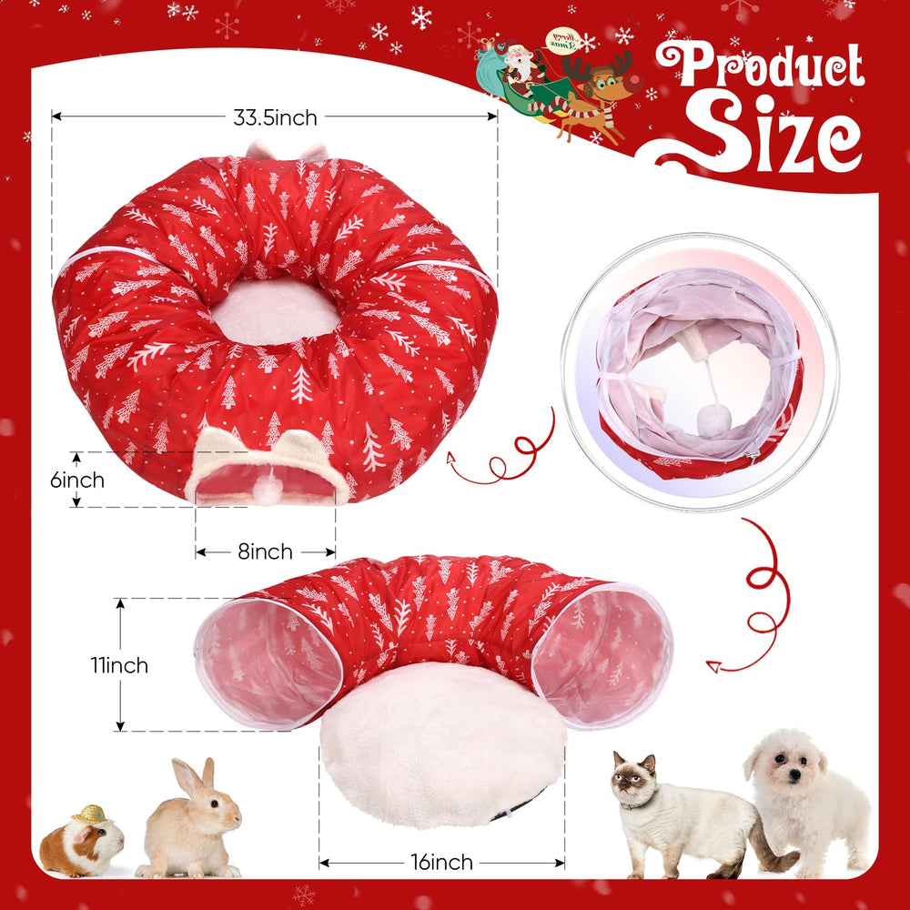 LVUVXVAV cat tunnel bed suitable for multi-cat households and roomy play