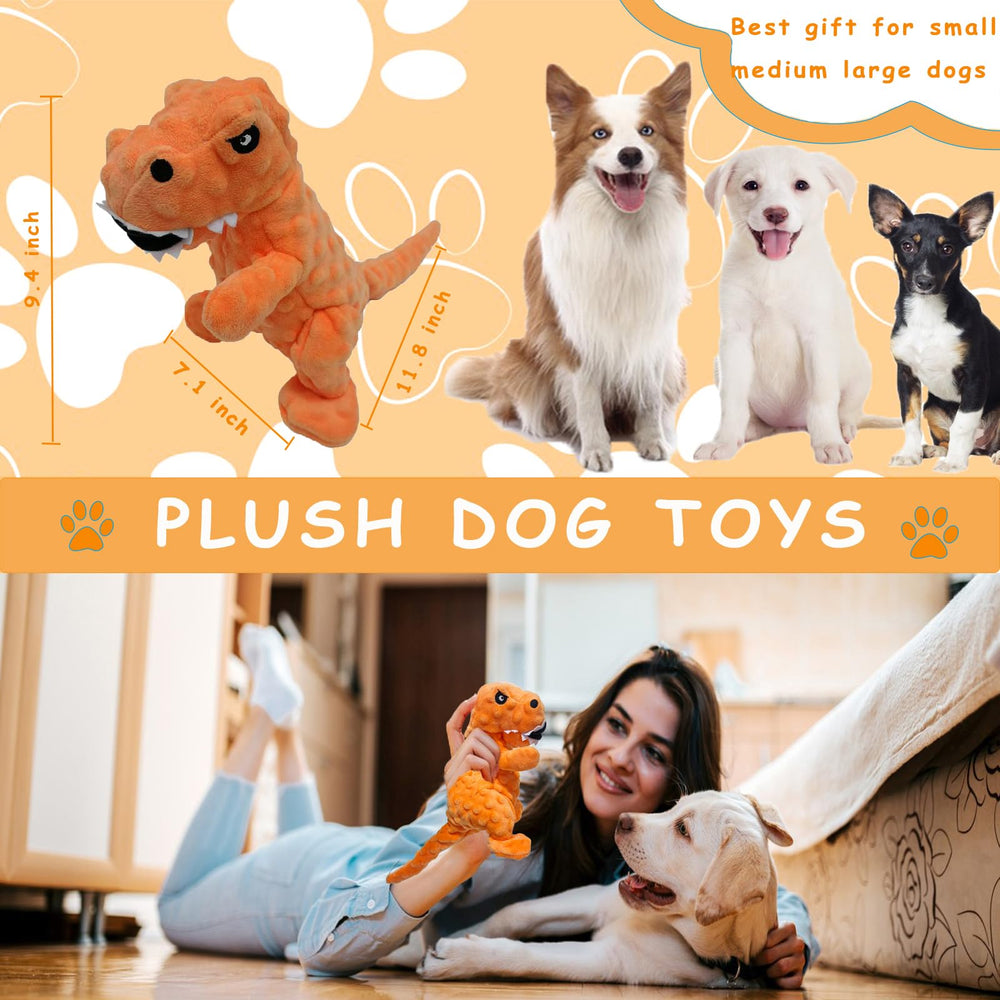 LWBMG dinosaur with embroidered eyes and nose for durable, charming play.