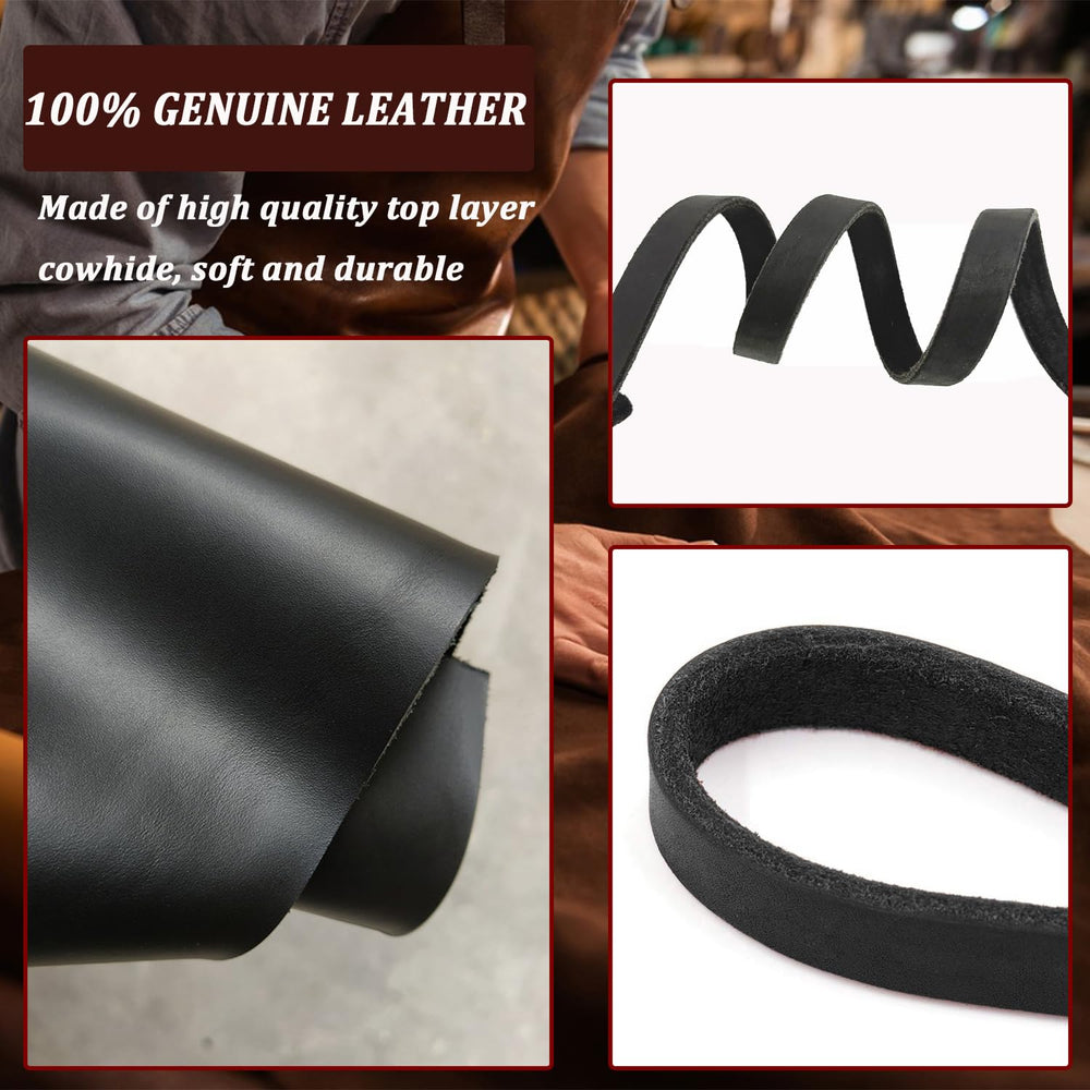 LWBMG leather dog leash with pure copper hook for secure training.