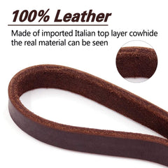 LWBMG leather dog leash strong tensile strength supports durable daily use.