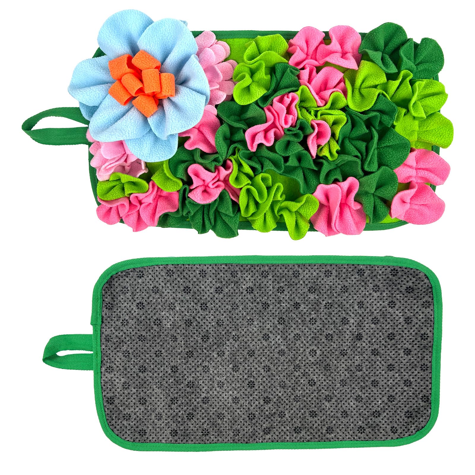 LWINGFLYER small-animals-foraging-mat-green-multi-pet-use promotes daily interaction