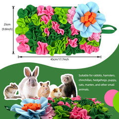 LWINGFLYER foraging mat green pattern highlights colorful design for enrichment