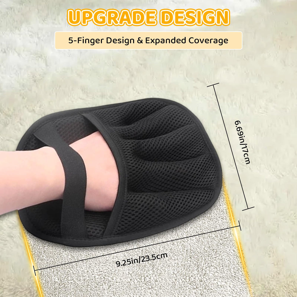 LWMUQUK Pet Hair Glove five-finger design close-up for precise control