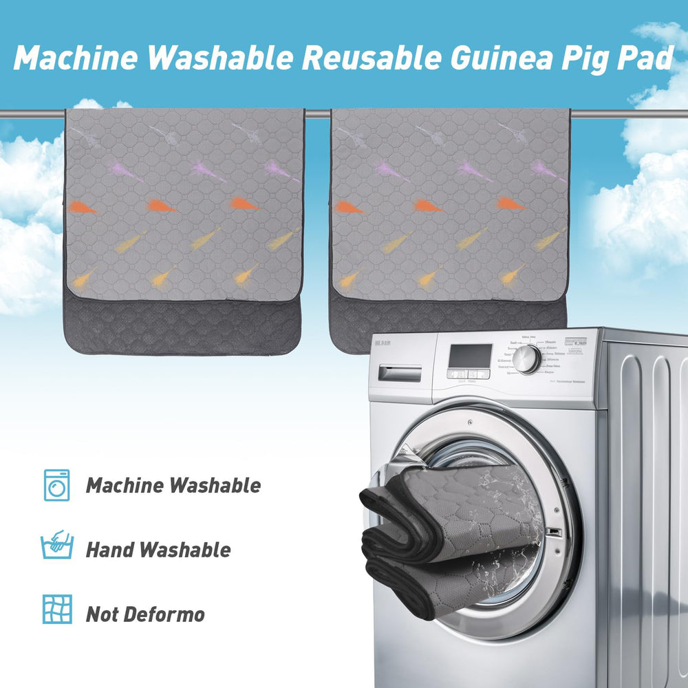 LWYMX guinea pig cage liner machine washable for quick cleanup and reuse