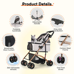 LXEVRA all-terrain wheels in action for stable jogging and walking.