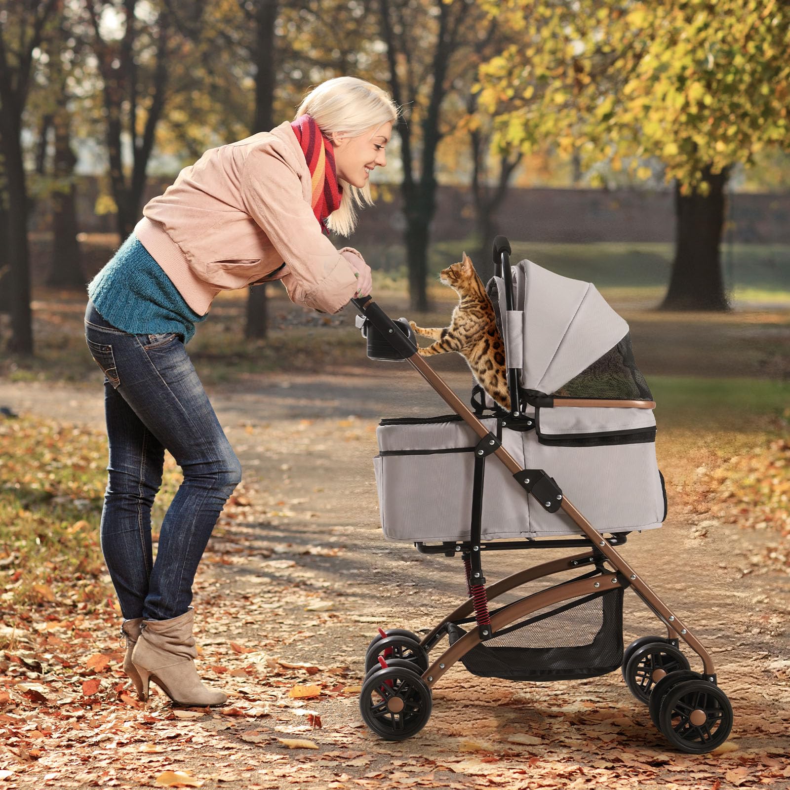 LXEVRA folded frame demonstrating compact storage and easy transport.