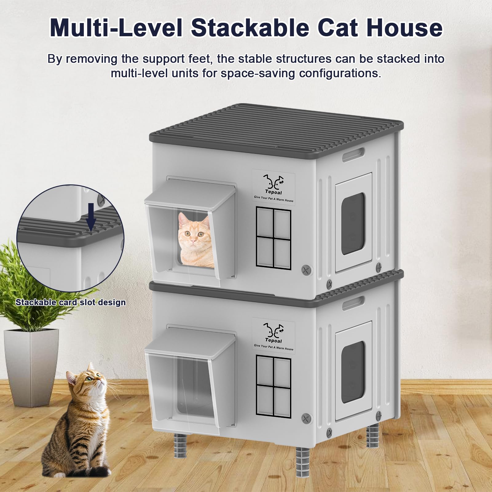Lxheir Tepoal stackable design enables compact storage and multiple units