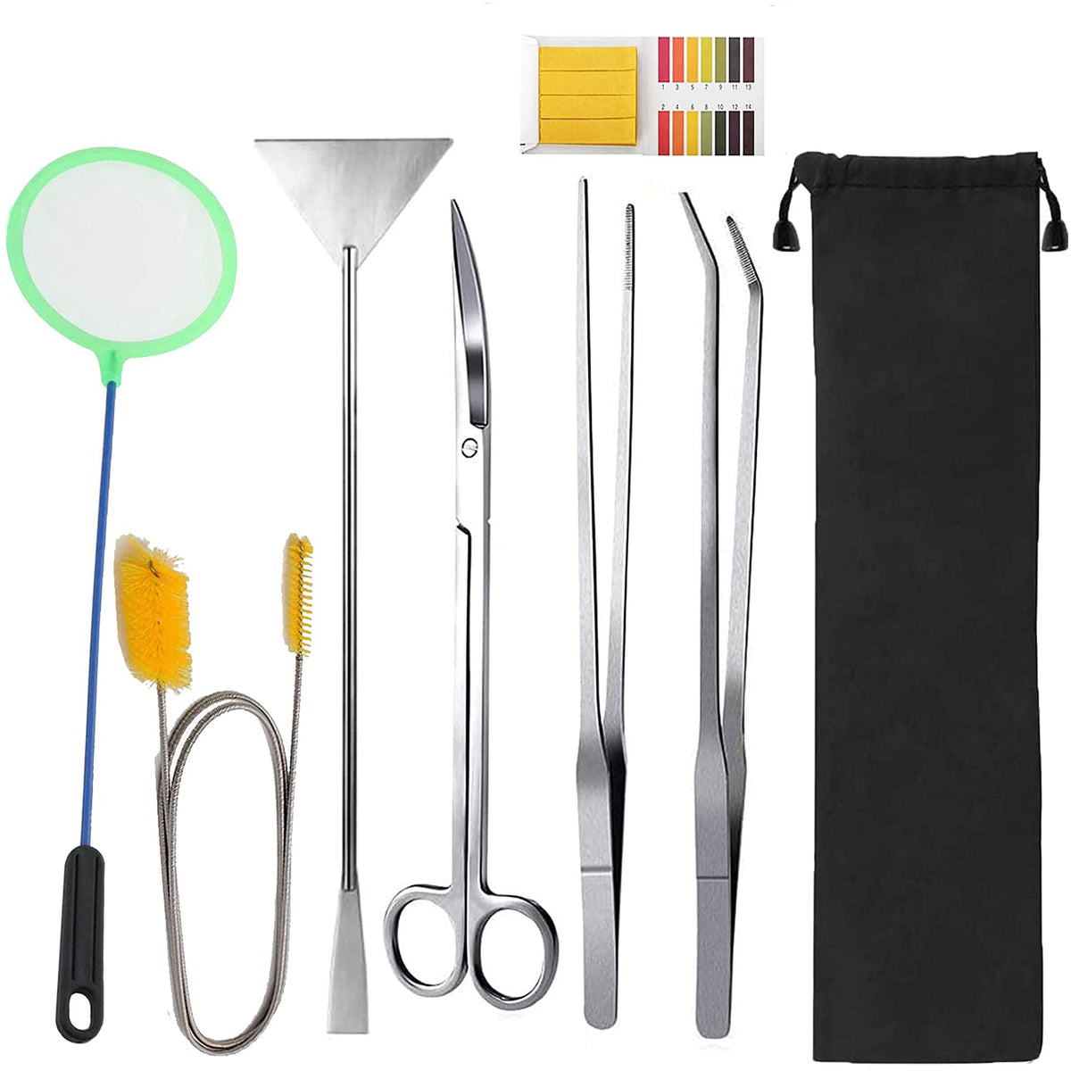Lxiyu 7-in-1 Aquascape Tools Kit for precise tank setup and clean maintenance