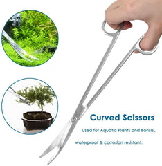Lxiyu Curved Scissors delivers smooth pruning of aquarium plants