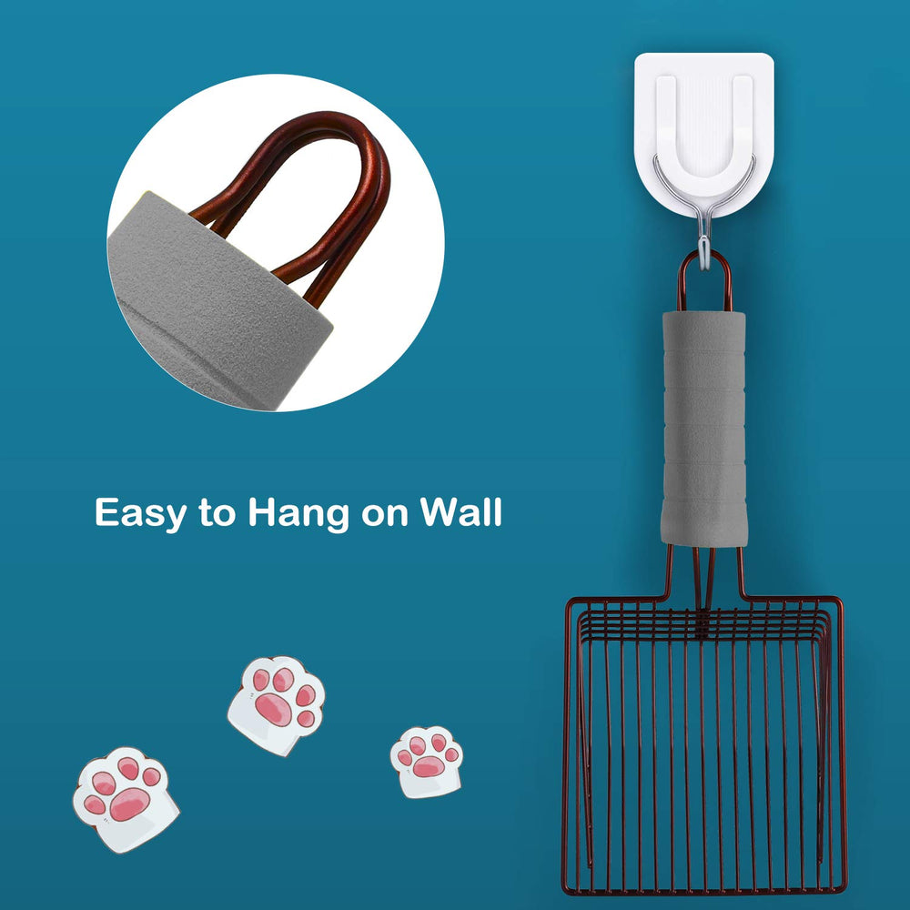Lxmons cat litter scoop wall-mount hole for easy storage