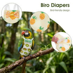 LXUEJIE Bird Diaper Bow design offers secure fit for small to medium birds