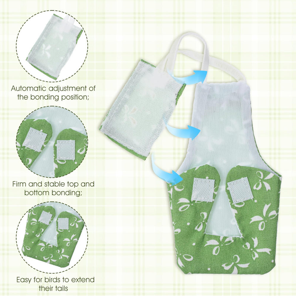 LXUEJIE Bird Diaper Pineapple design adds charm while preventing leaks during playtime