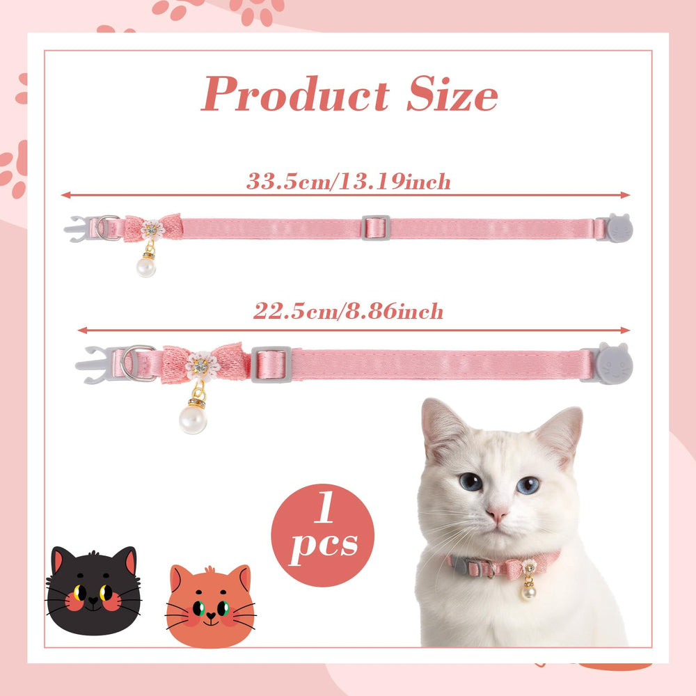 LXUEJIE adjustable collar 22.5–33.5 cm for kittens to adults.