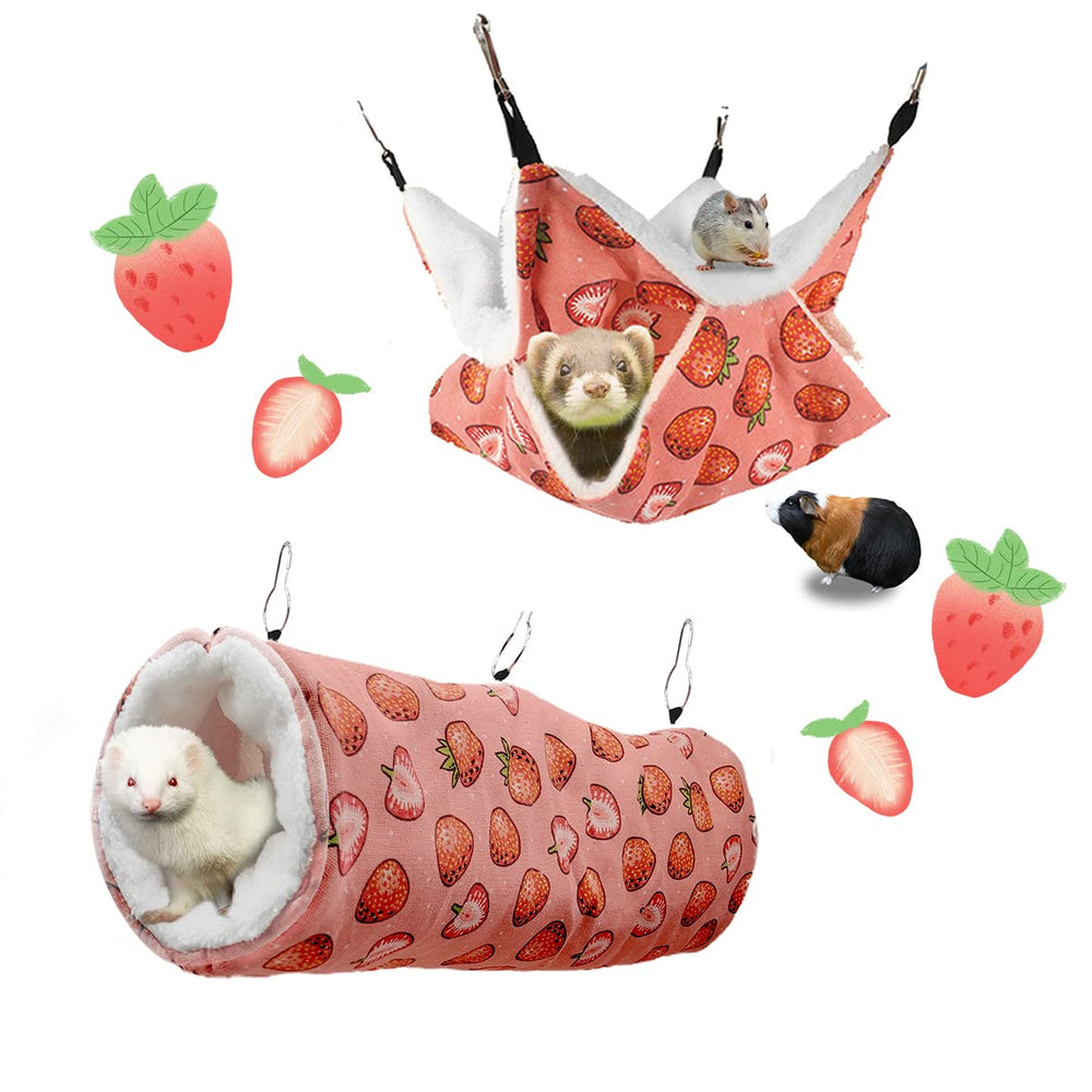 LYART hammock with soft Arctic fluff provides warm comfort for small pets.