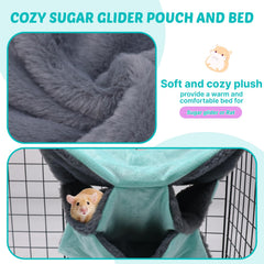 Lyart Sugar Glider Hammock Mint Color shows soothing mint shade for calm pet areas.