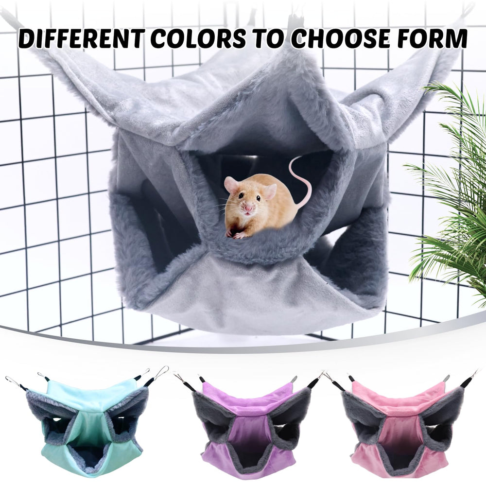 LYART sugar glider pouch hammock bed expands your cage space while inviting exploration.