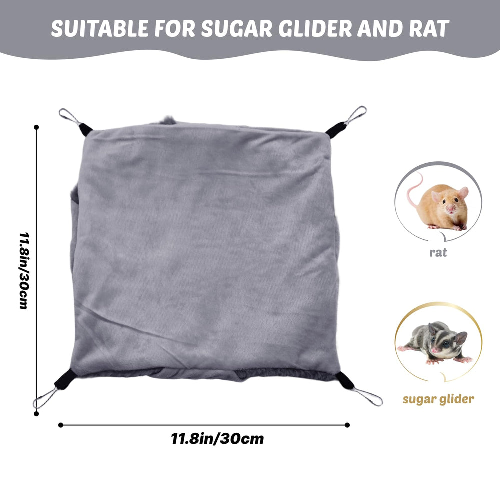 LYART sugar glider pouch hammock bed cleans easily, just remove hooks before washing.