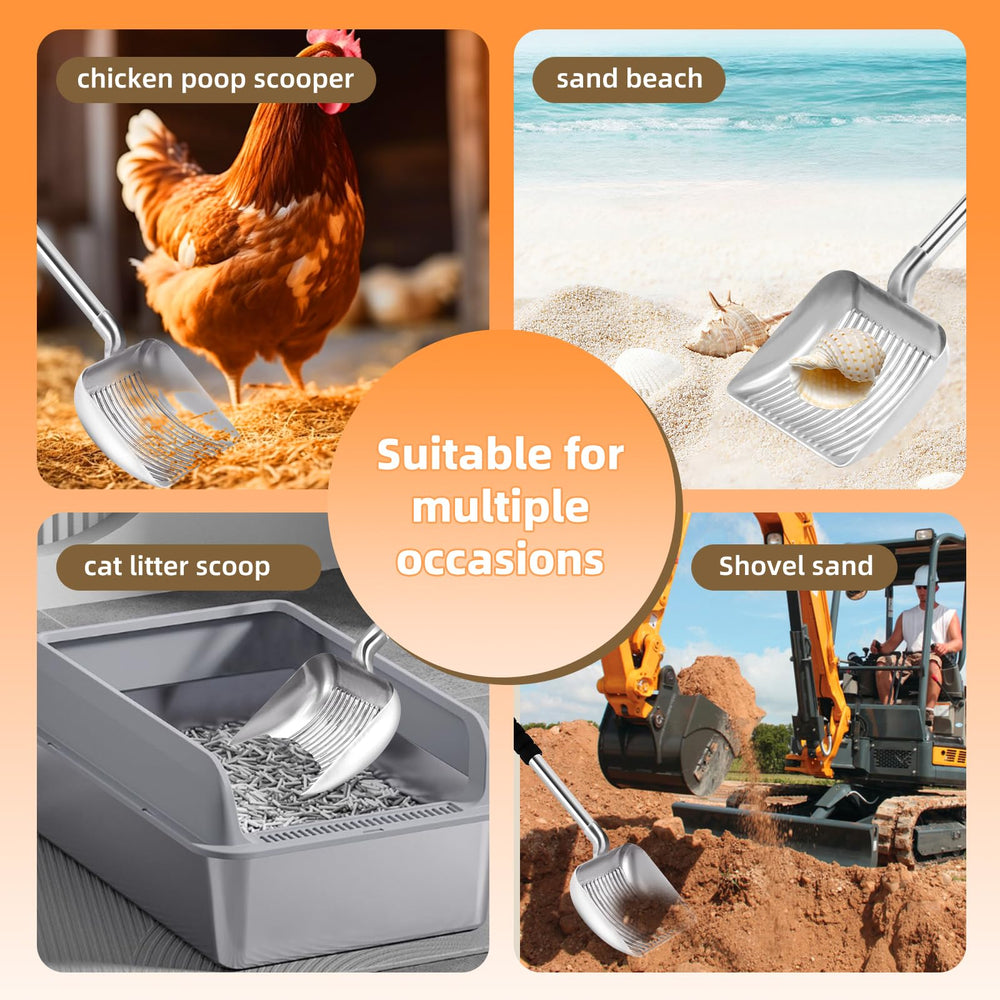 LYCC multi-use scoop works for cat litter and other small-cleanup tasks.