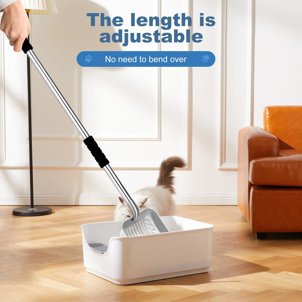 LYCC metal cat litter scoop suitable for other cleaning tasks like beach toys.
