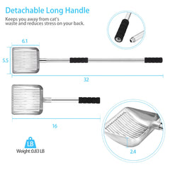 LYCC soft-foam handle provides comfortable grip during long scooping tasks.