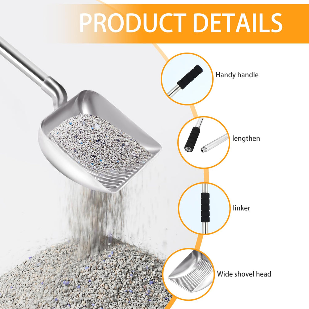 LYCC wide sift design helps filter litter quickly and reduce mess.