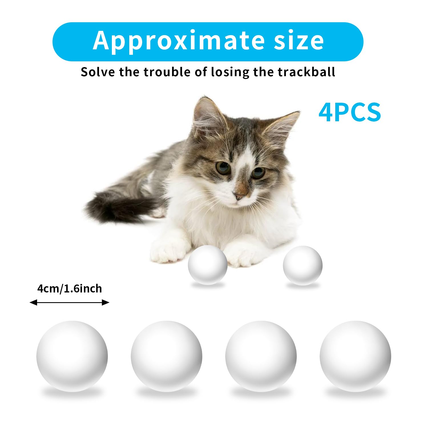 LYCTDD four-pack replacement balls ensure uninterrupted play.