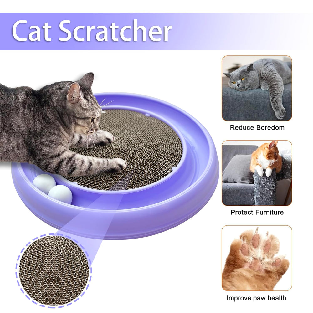 LYCTDD cat ball track refill provides continuous rolling action for boredom relief.