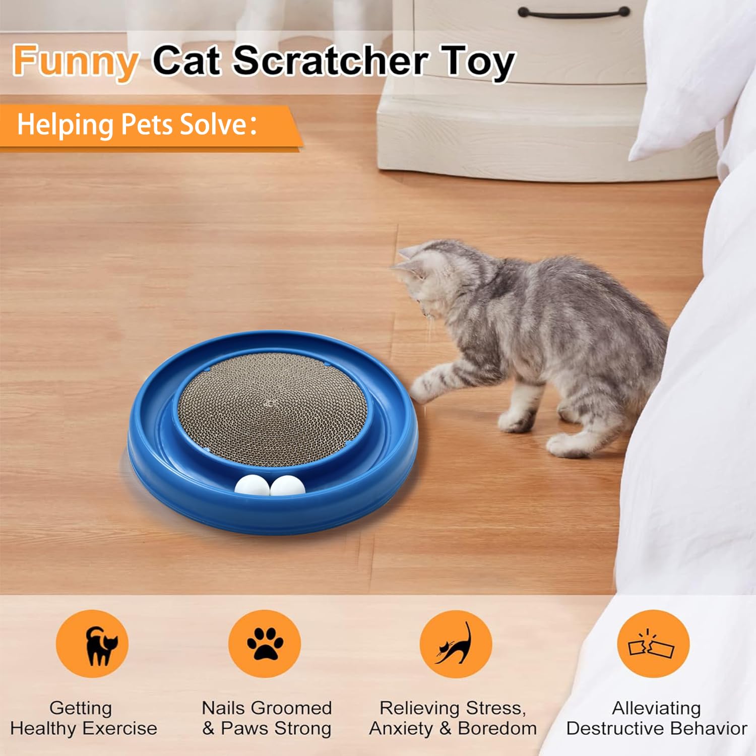 LYCTDD cat ball track rolling ball keeps indoor cats active