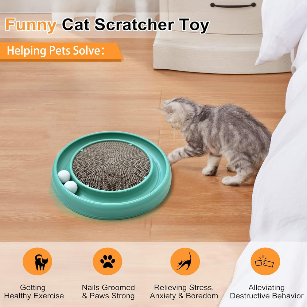 LYCTDD colorful cat toy track uses vibrant colors to boost visual interest during play