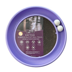 LYCTDD interactive cat ball track base in purple for active play and mental engagement.