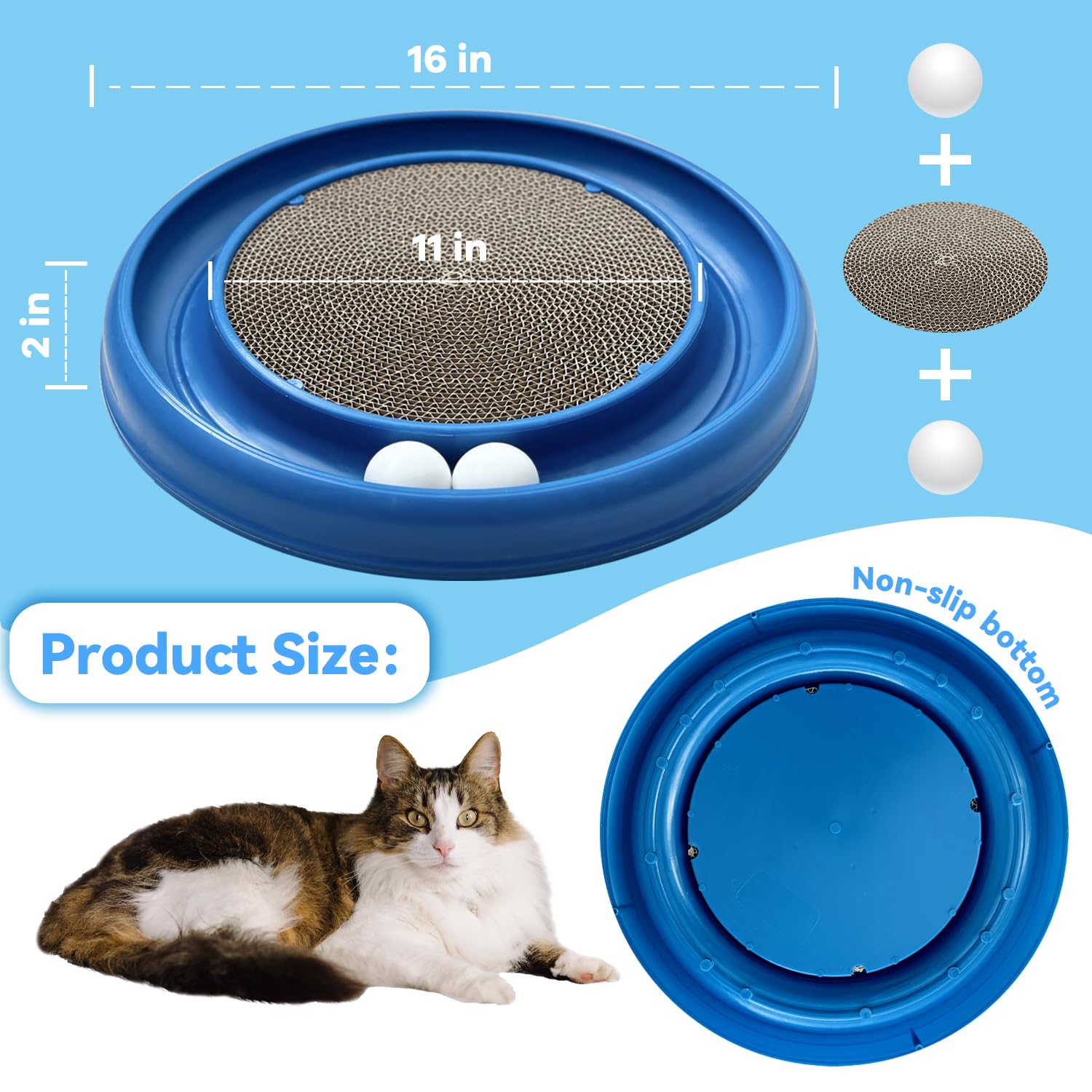 LYCTDD reversible scratching pad center offers renewed scratching surface