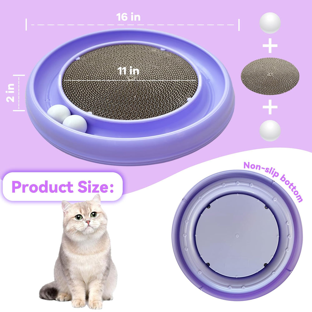LYCTDD reversible scratching pad keeps claws engaged and surface fresh.