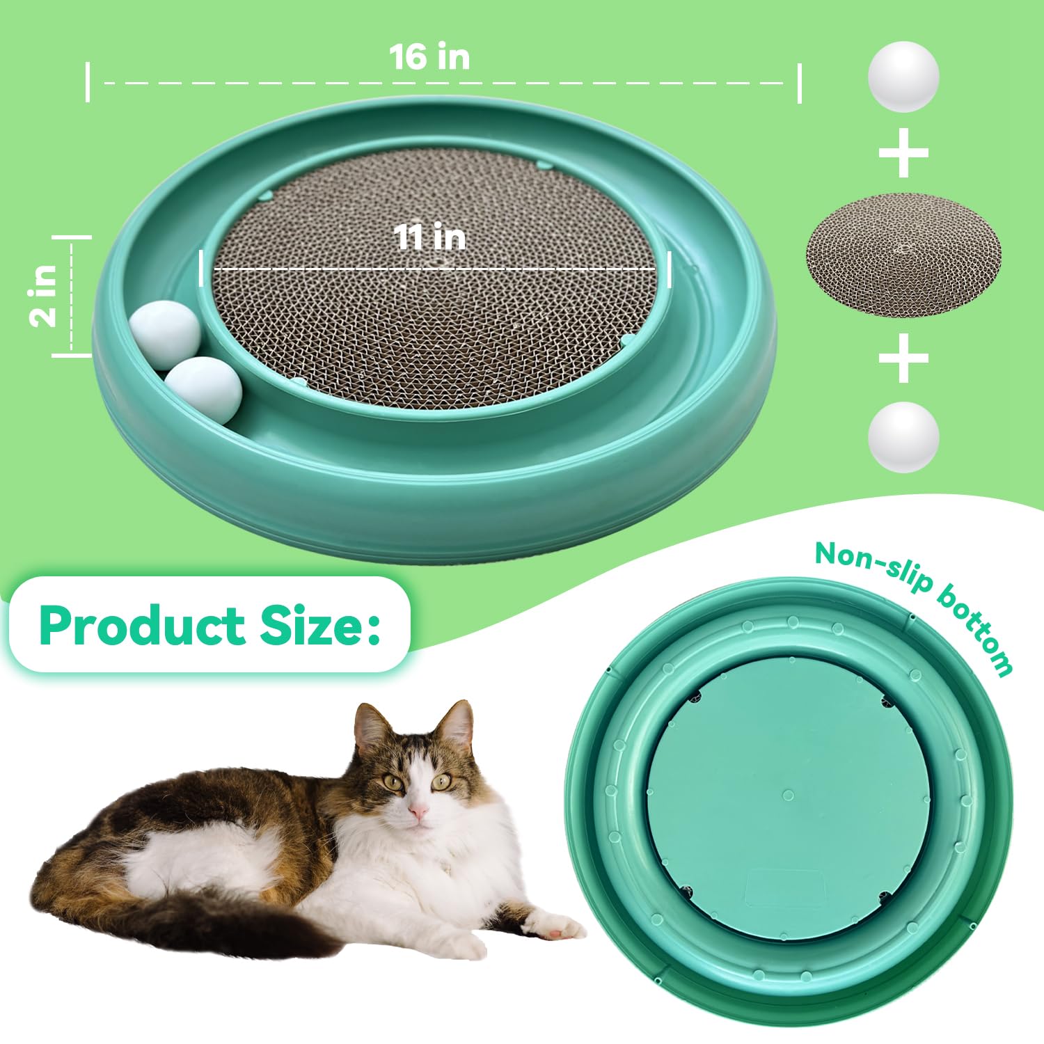 LYCTDD rolling cat toy balls provide extra play objects for continuous activity