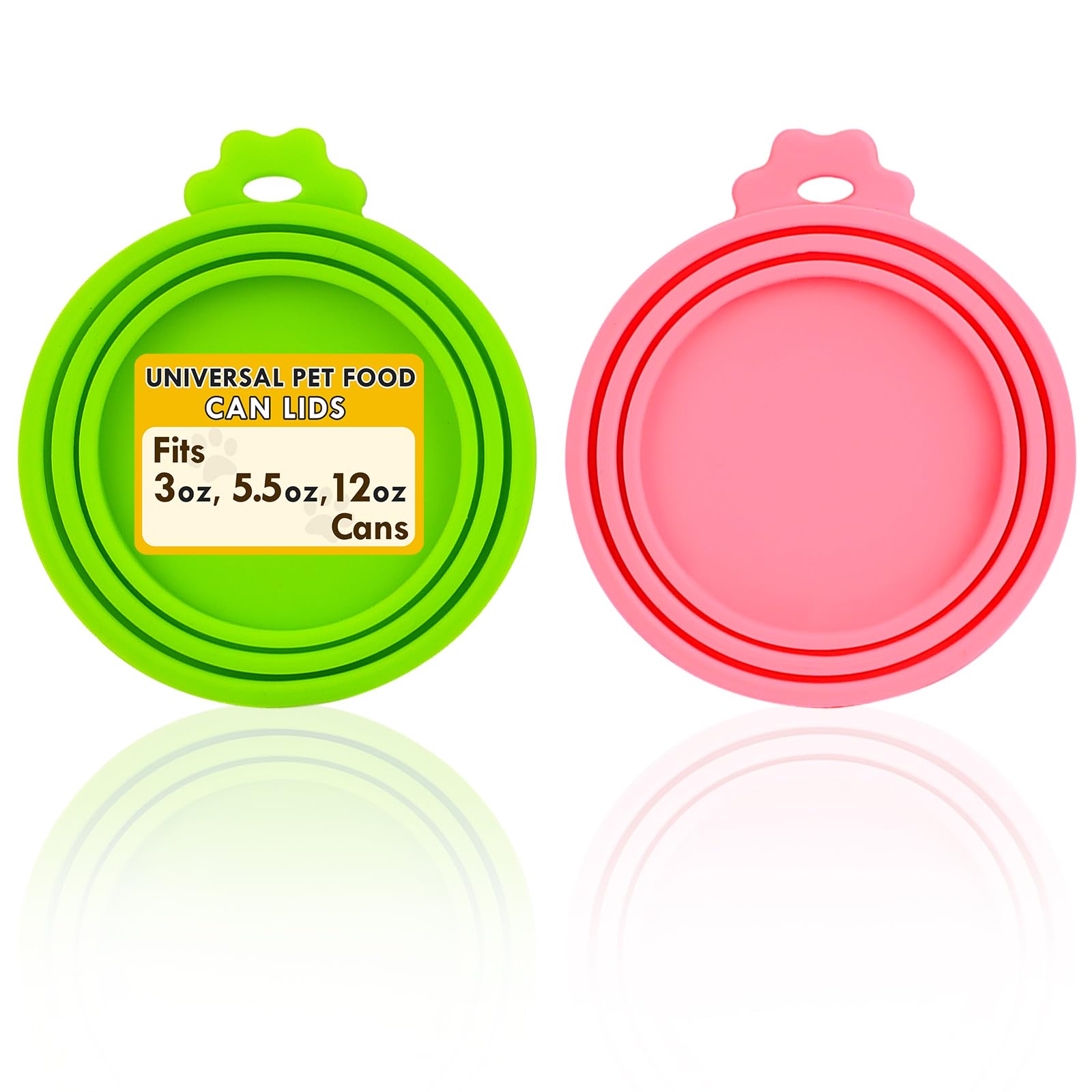 Lydia's Deal pet can covers universal fit on three can sizes for fresher wet food