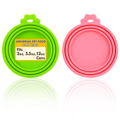 Lydia's Deal pet can covers universal fit on three can sizes for fresher wet food