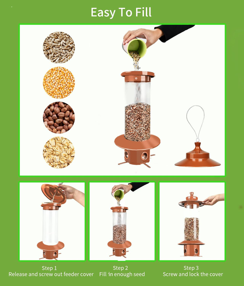 LYKENTOR clear PC container image lets you check seed level at a glance.