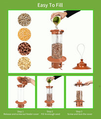 LYKENTOR clear PC container image lets you check seed level at a glance.