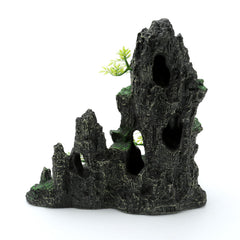 LYL LEYOULAND fish tank hideout rock cave offers refuge for shy bettas.